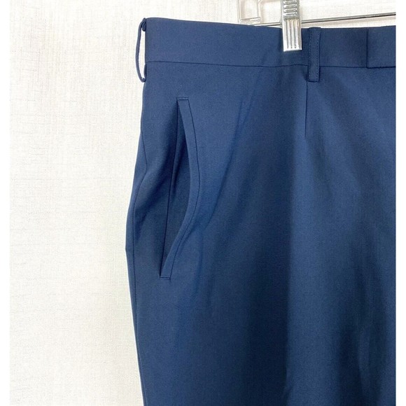 Sene Slacks Dress Pants Men's 40x28 (42x29) Custom Made Flextech Stretch Navy - Picture 4 of 14